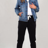 Angie Denim Jacket - Blue - Elm Lifestyle - FUDGE Gifts Home Lifestyle