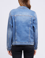 Angie Denim Jacket - Blue - Elm Lifestyle - FUDGE Gifts Home Lifestyle